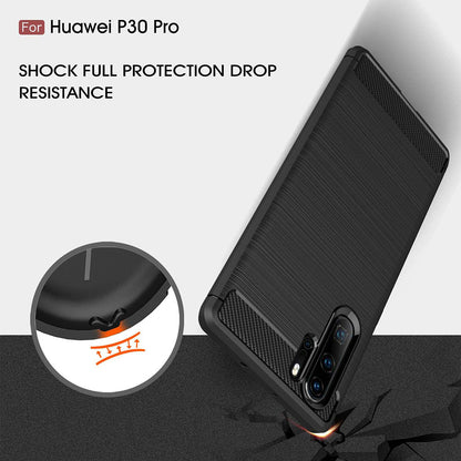 Futrola za Huawei P30 Pro New Edition / P30 Pro, Techsuit, Karbon, Crna