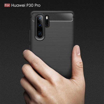 Futrola za Huawei P30 Pro New Edition / P30 Pro, Techsuit, Karbon, Crna