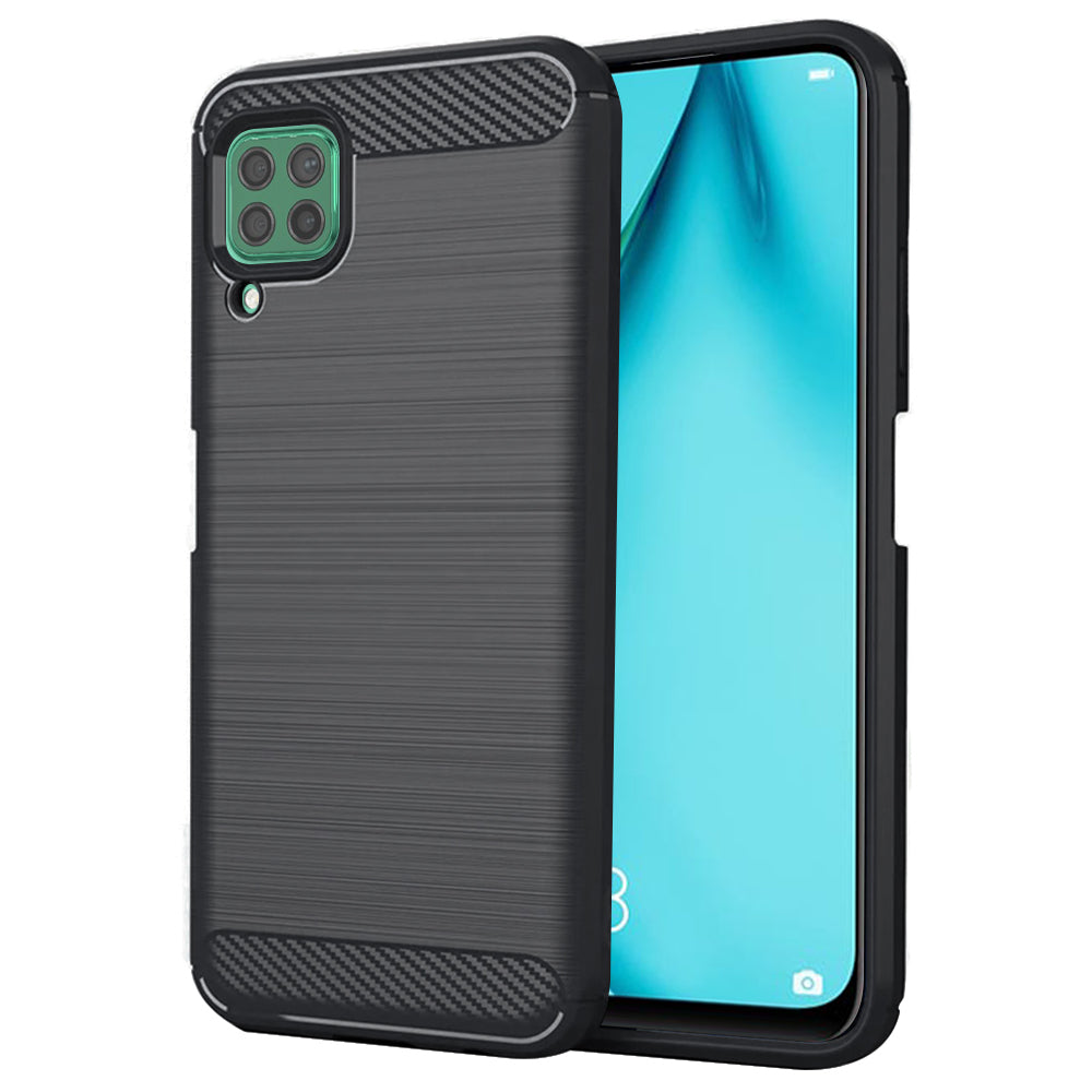 Futrola za Huawei P40 lite 4G, Techsuit, Karbon, Crna