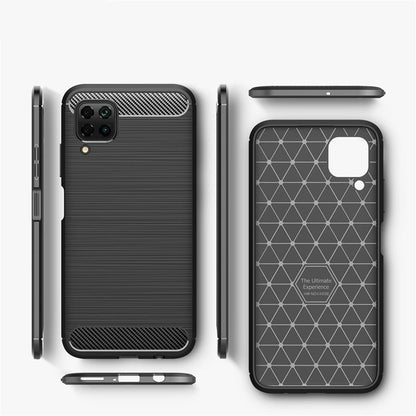 Futrola za Huawei P40 lite 4G, Techsuit, Karbon, Crna