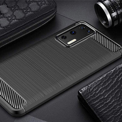 Futrola za Huawei P40 Pro, Techsuit, Karbon, Crna