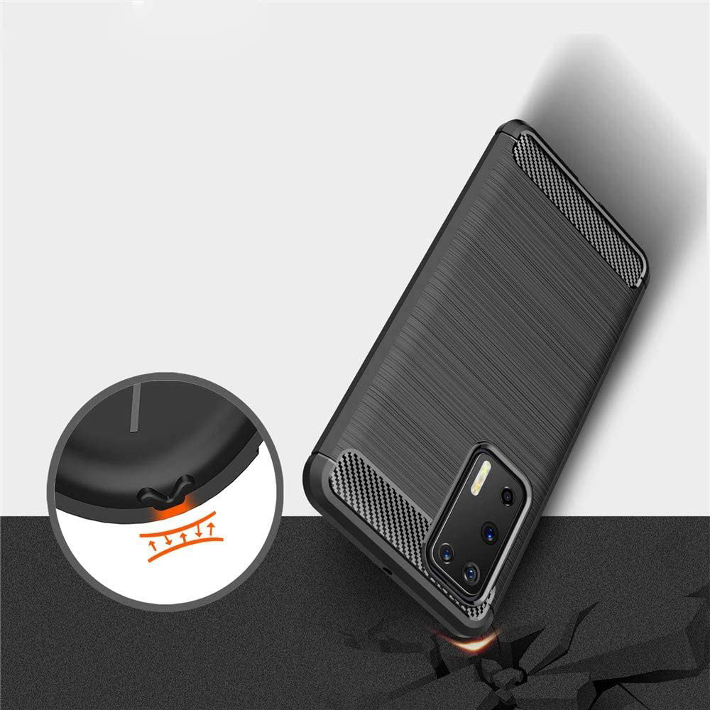 Futrola za Huawei P40 Pro, Techsuit, Karbon, Crna