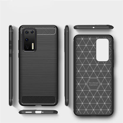 Futrola za Huawei P40 Pro, Techsuit, Karbon, Crna