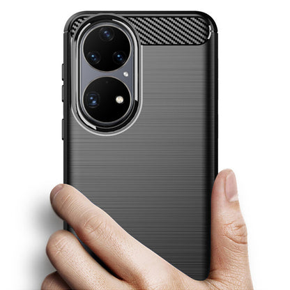 Futrola za Huawei P50 Pro, Techsuit, Karbon, Crna