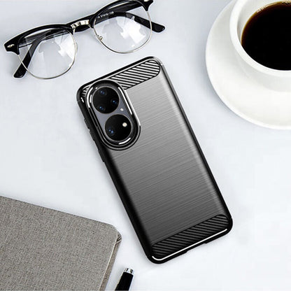 Futrola za Huawei P50 Pro, Techsuit, Karbon, Crna
