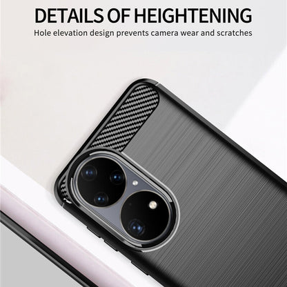 Futrola za Huawei P50 Pro, Techsuit, Karbon, Crna