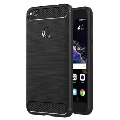 Futrola za Huawei P9 Lite (2017) / P8 Lite (2017), Techsuit, Karbon, Crna