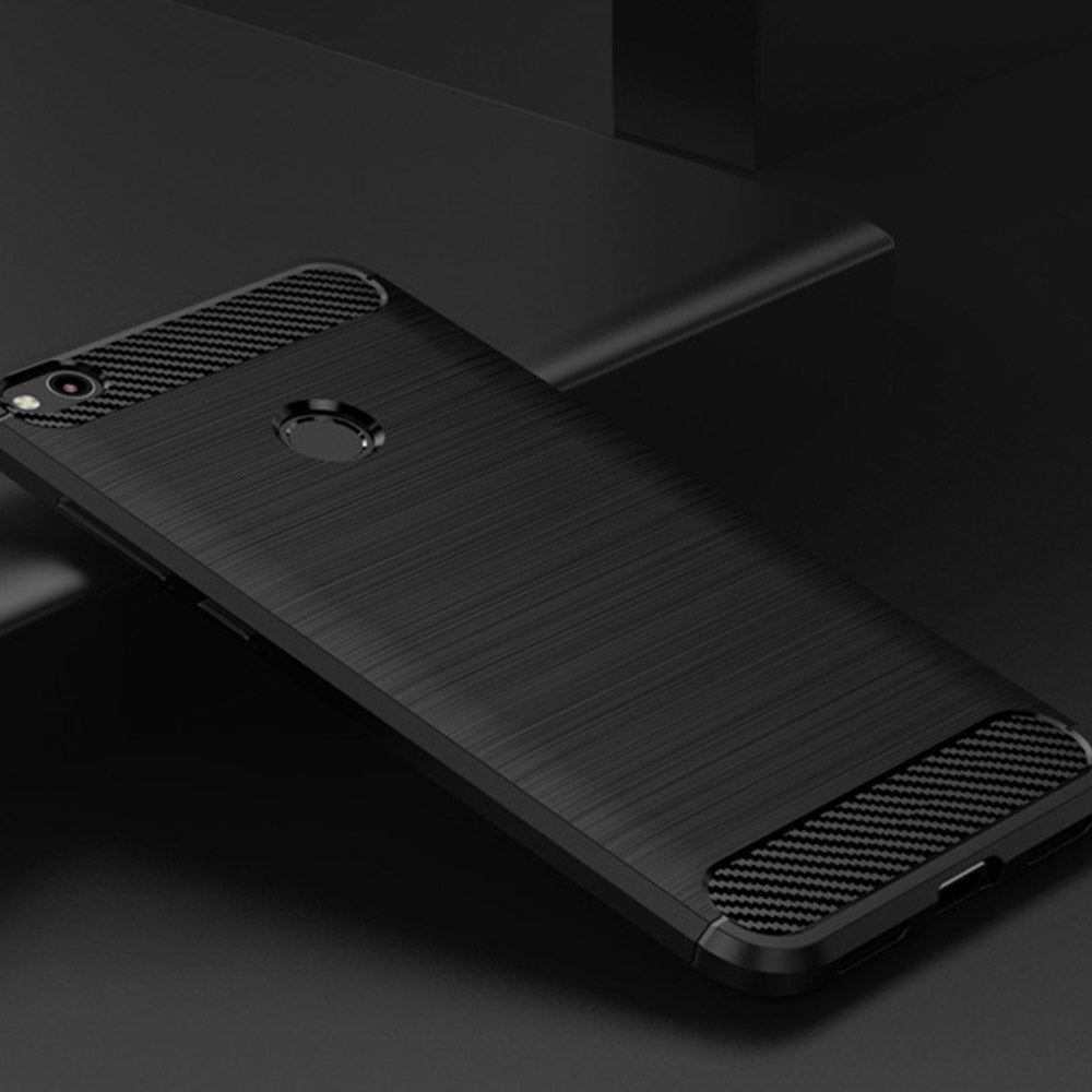 Futrola za Huawei P9 Lite (2017) / P8 Lite (2017), Techsuit, Karbon, Crna