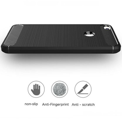 Futrola za Huawei P9 Lite (2017) / P8 Lite (2017), Techsuit, Karbon, Crna