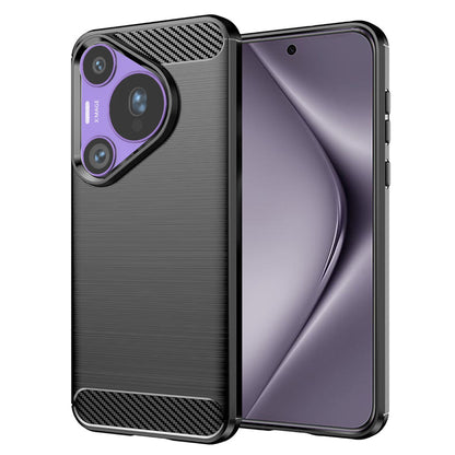 Futrola za Huawei Pura 70 Pro, Techsuit, Karbon, Crna