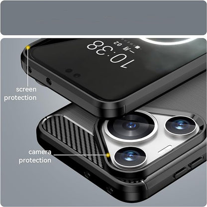 Futrola za Huawei Pura 70 Pro, Techsuit, Karbon, Crna