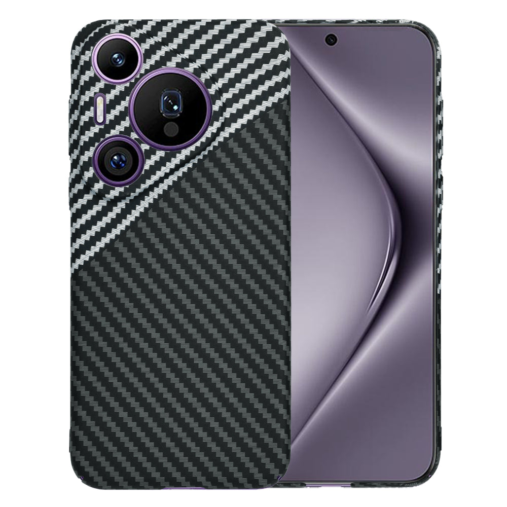 Futrola za Huawei Pura 70 Pro, Techsuit, Carbonite FiberShell, Crno Siva