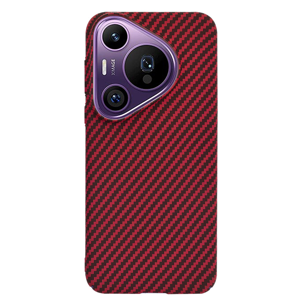 Futrola za Huawei Pura 70 Pro, Techsuit, Carbonite FiberShell, Crvena