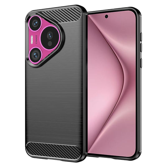 Futrola za Huawei Pura 70, Techsuit, Karbon, Crna