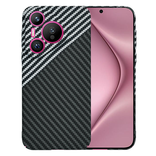 Futrola za Huawei Pura 70, Techsuit, Carbonite FiberShell, Crno Siva