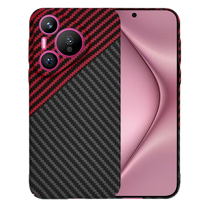 Futrola za Huawei Pura 70, Techsuit, Carbonite FiberShell, Crno Crvena