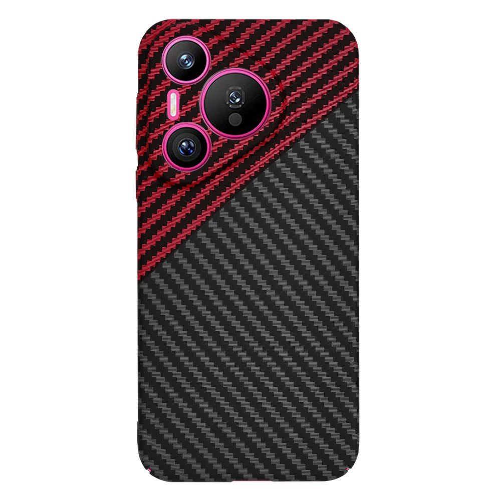 Futrola za Huawei Pura 70, Techsuit, Carbonite FiberShell, Crno Crvena