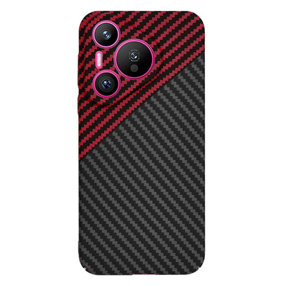 Futrola za Huawei Pura 70, Techsuit, Carbonite FiberShell, Crno Crvena
