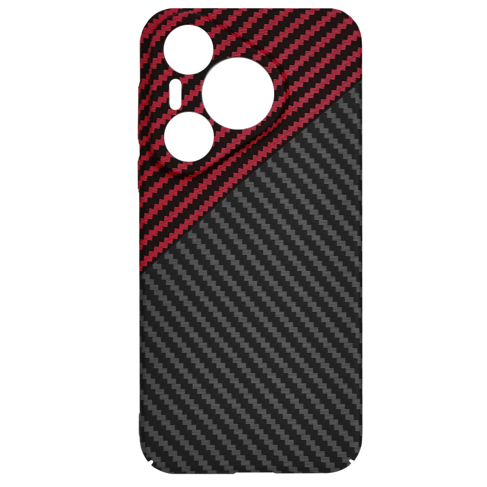 Futrola za Huawei Pura 70, Techsuit, Carbonite FiberShell, Crno Crvena