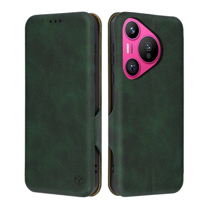 Futrola za Huawei Pura 70, Techsuit, Safe Wallet Plus, Zelena