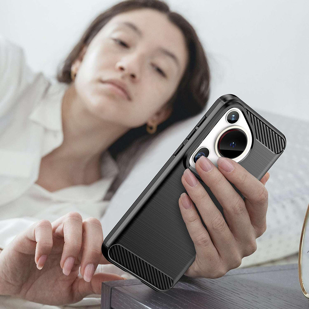Futrola za Huawei Pura 70 Ultra, Techsuit, Karbon, Plava