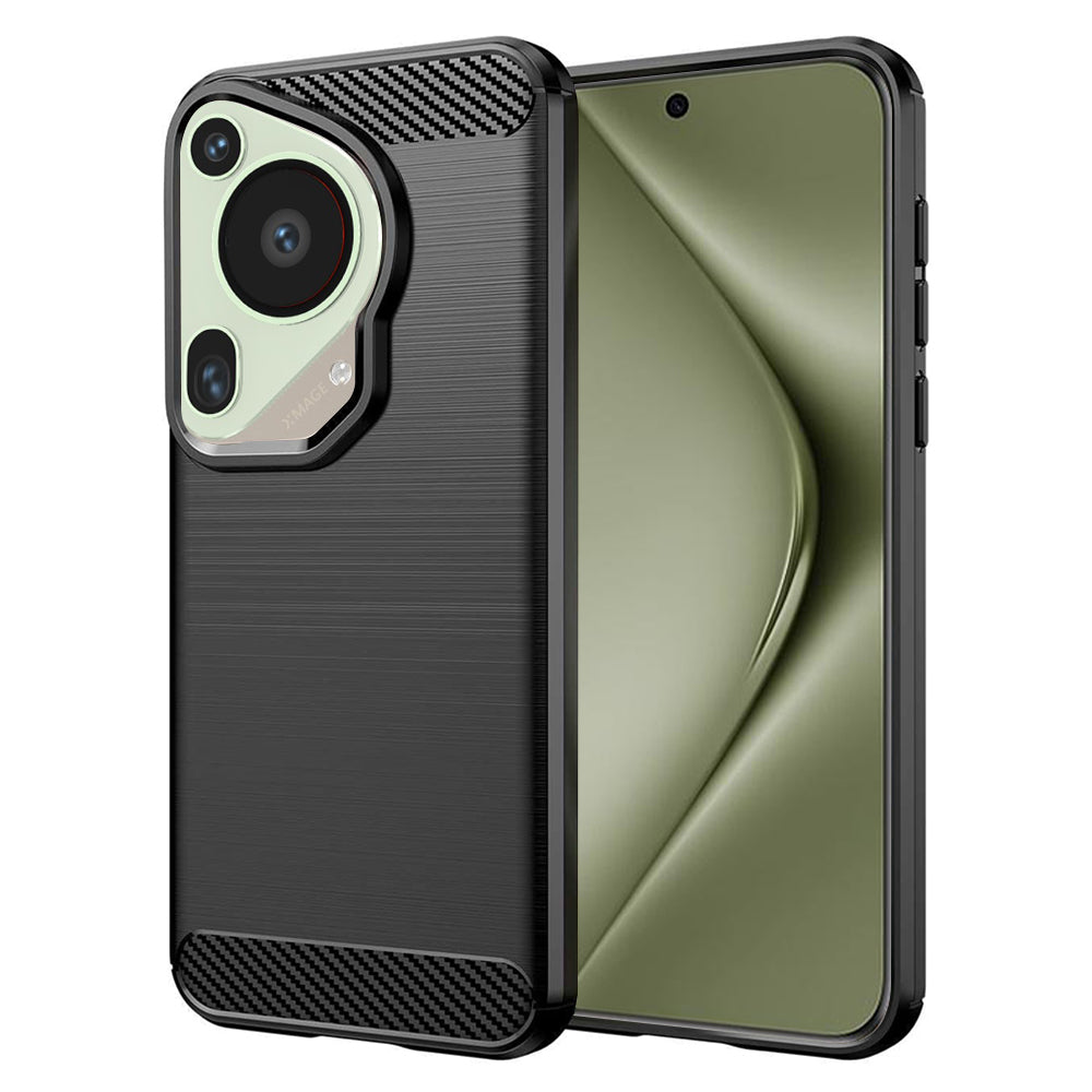 Futrola za Huawei Pura 70 Ultra, Techsuit, Karbon, Crna