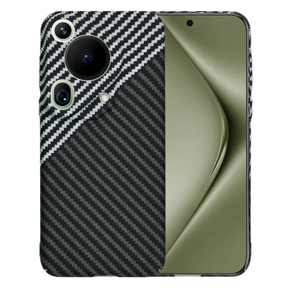 Futrola za Huawei Pura 70 Ultra, Techsuit, Carbonite FiberShell, Crno Siva