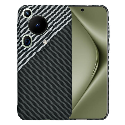 Futrola za Huawei Pura 70 Ultra, Techsuit, Carbonite FiberShell, Crno Siva