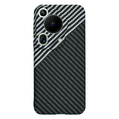 Futrola za Huawei Pura 70 Ultra, Techsuit, Carbonite FiberShell, Crno Siva