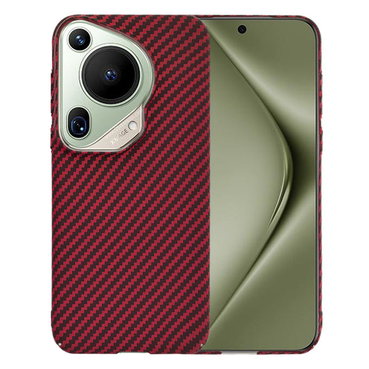 Futrola za Huawei Pura 70 Ultra, Techsuit, Carbonite FiberShell, Crvena