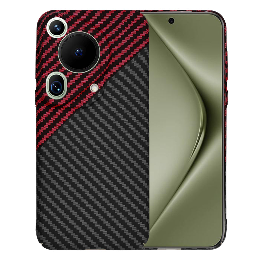 Futrola za Huawei Pura 70 Ultra, Techsuit, Carbonite FiberShell, Crno Crvena