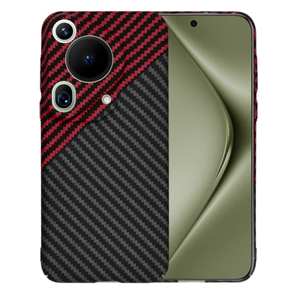 Futrola za Huawei Pura 70 Ultra, Techsuit, Carbonite FiberShell, Crno Crvena