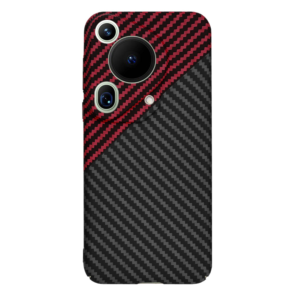 Futrola za Huawei Pura 70 Ultra, Techsuit, Carbonite FiberShell, Crno Crvena