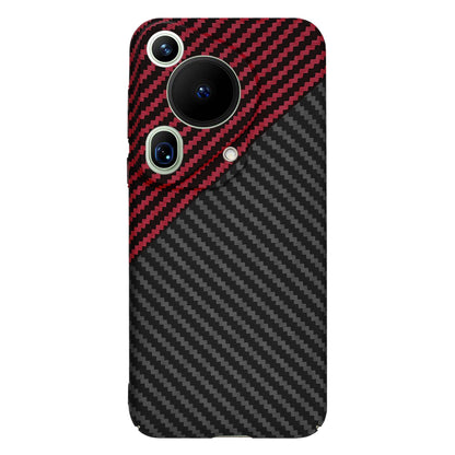 Futrola za Huawei Pura 70 Ultra, Techsuit, Carbonite FiberShell, Crno Crvena