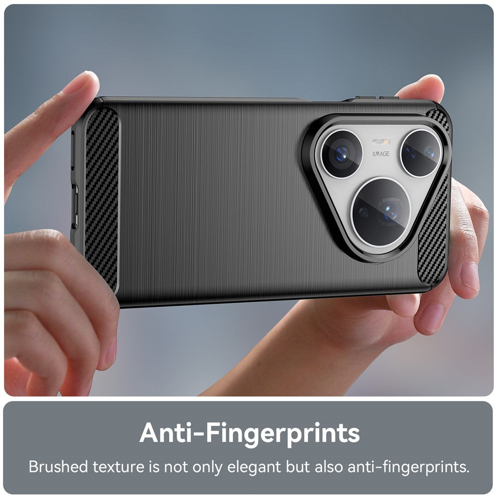 Futrola za Huawei Pura 80 Pro / Pura 80 Ultra, Techsuit, Karbon, Crna