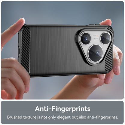 Futrola za Huawei Pura 80 Pro / Pura 80 Ultra, Techsuit, Karbon, Crna