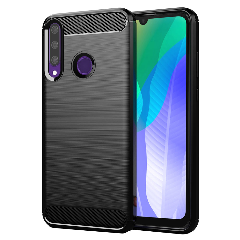 Futrola za Huawei Y6p, Techsuit, Karbon, Crna