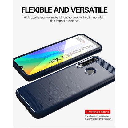 Futrola za Huawei Y6p, Techsuit, Karbon, Crna