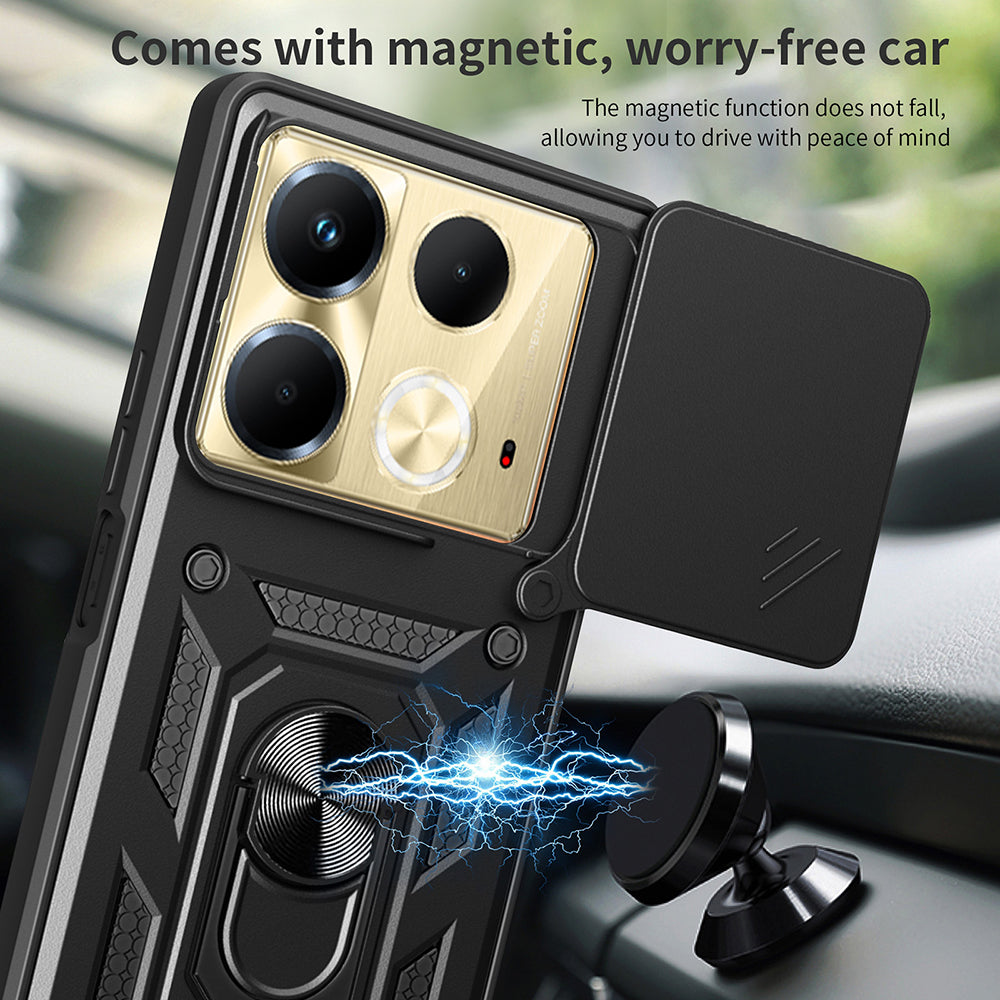 Futrola za Infinix Note 40 4G, Techsuit, CamShield, Crna