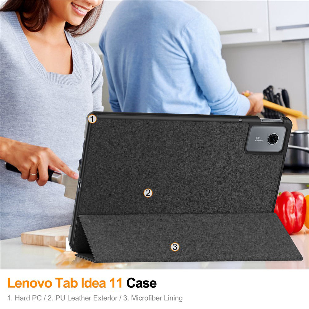 Futrola za Lenovo Idea Tab 11, Techsuit, FoldPro, Crna