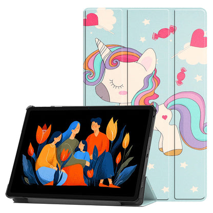 Futrola za Lenovo Idea Tab Plus, Techsuit, FoldPro Unicorn, Šareni