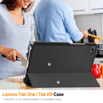 Futrola za Lenovo Tab K9, Techsuit, FoldPro, Crna