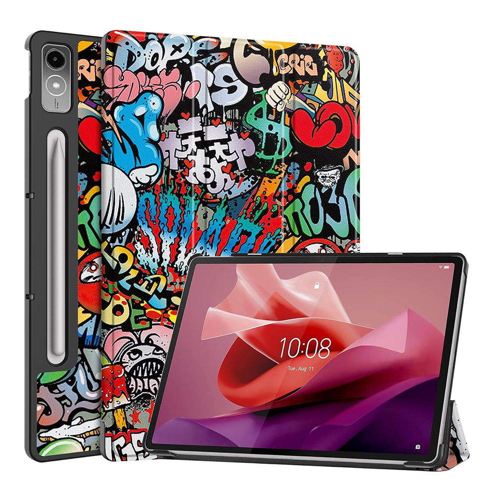 Futrola za Lenovo Tab P12, Techsuit, FoldPro Urban Vibe, Višebojna