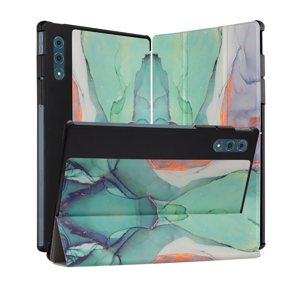 Futrola za Lenovo Yoga Tab Plus, Techsuit, FoldPro Green Time, Multicolor