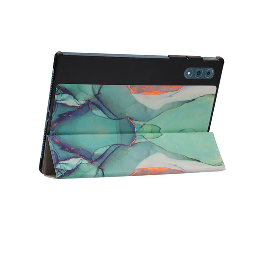 Futrola za Lenovo Yoga Tab Plus, Techsuit, FoldPro Green Time, Multicolor