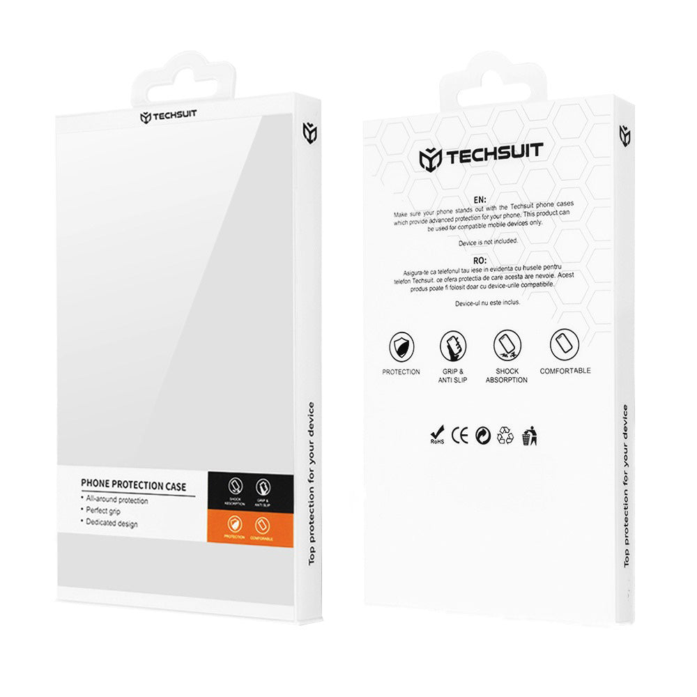 Futrola za Motorola Edge 60 Pro, Techsuit, Carbon Shield Pro, Bela