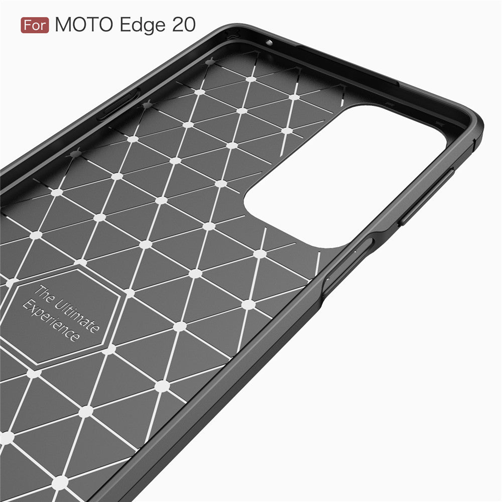 Futrola za Motorola Edge 20, Techsuit, Karbon, Crna