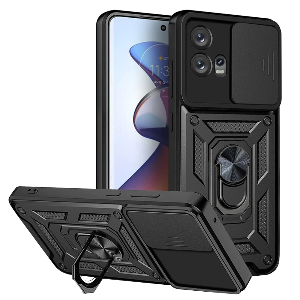Futrola za Motorola Edge 30 Fusion, Techsuit, CamShield, Crna