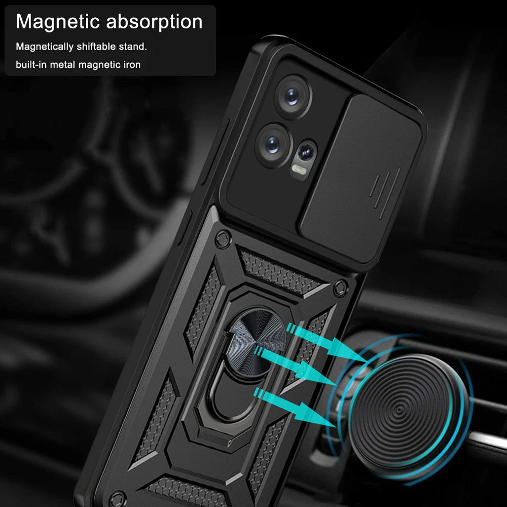 Futrola za Motorola Edge 30 Fusion, Techsuit, CamShield, Crna