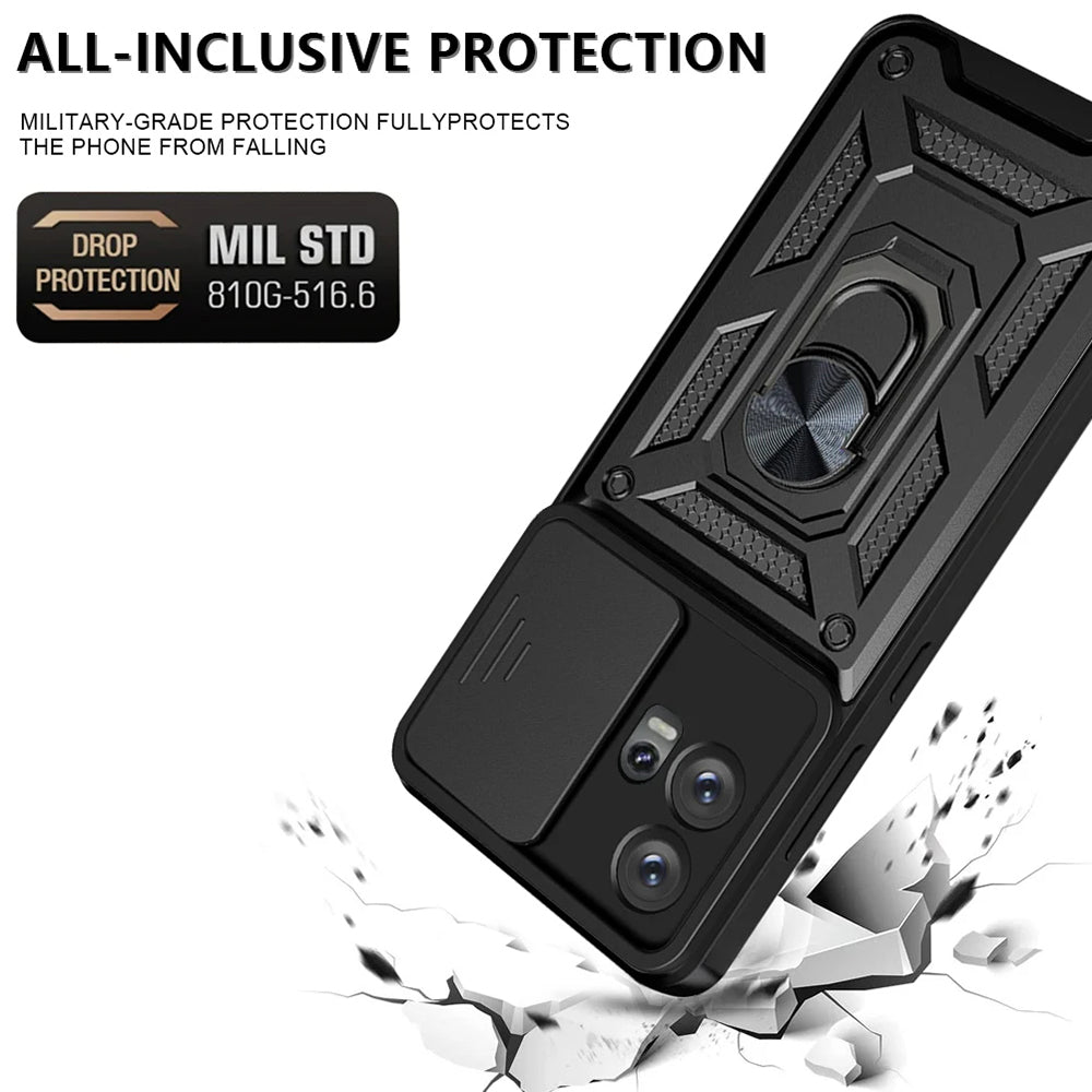 Futrola za Motorola Edge 30 Fusion, Techsuit, CamShield, Crna